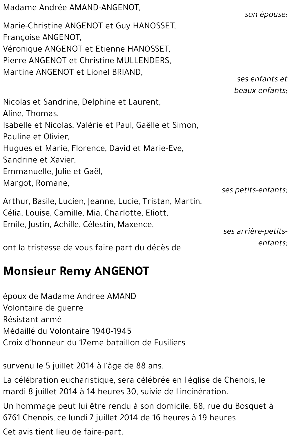 Remy ANGENOT