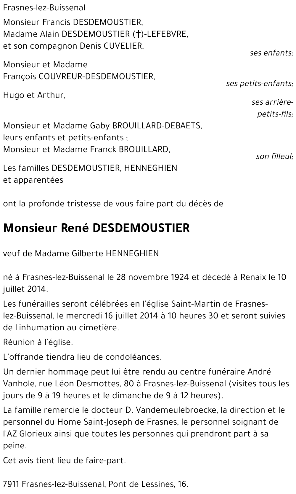 René DESDEMOUSTIER