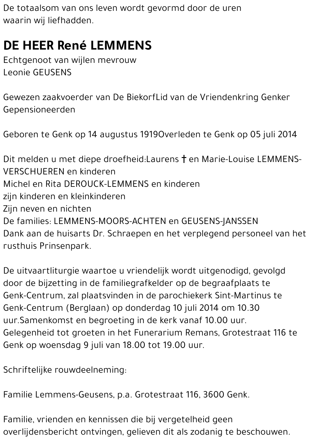 René LEMMENS