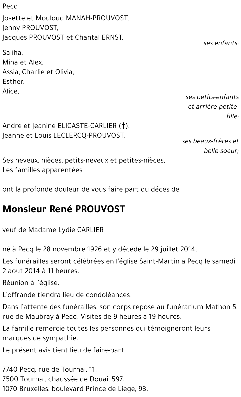 René PROUVOST