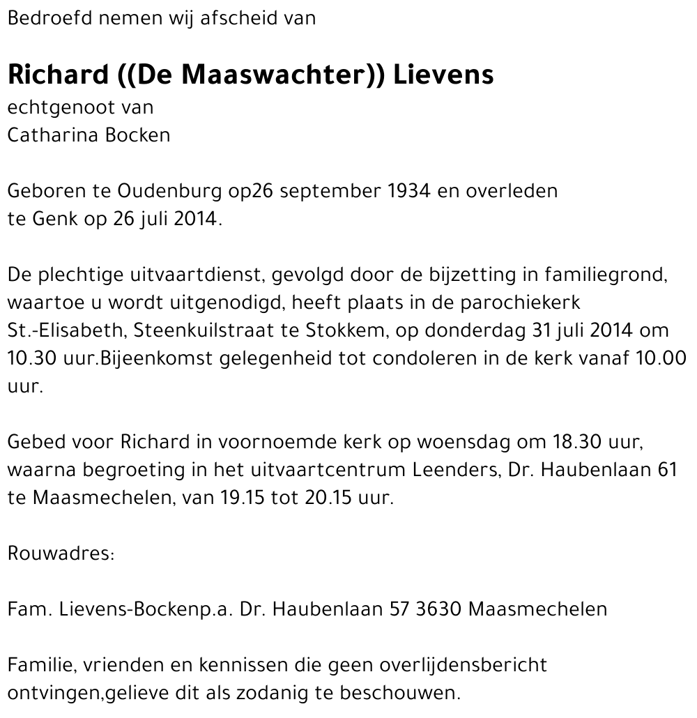 Richard Lievens