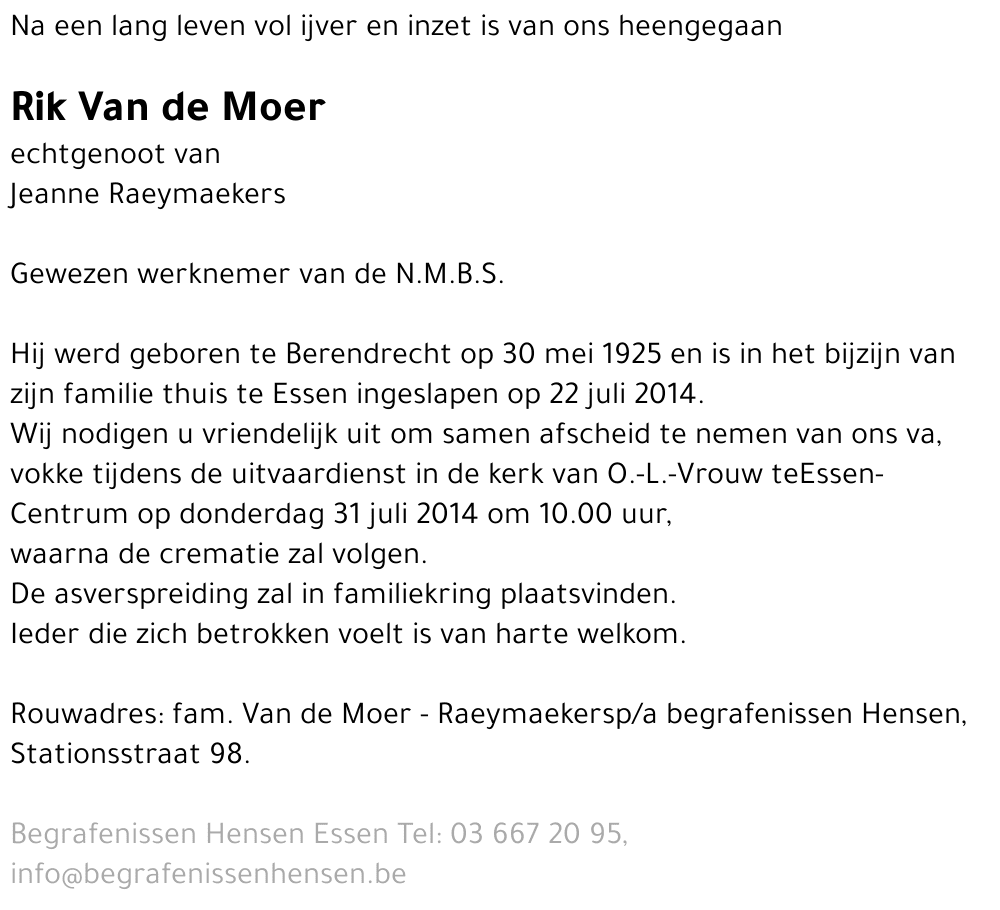 Rik Van de Moer