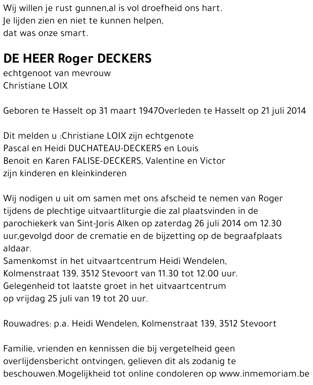 Roger Deckers