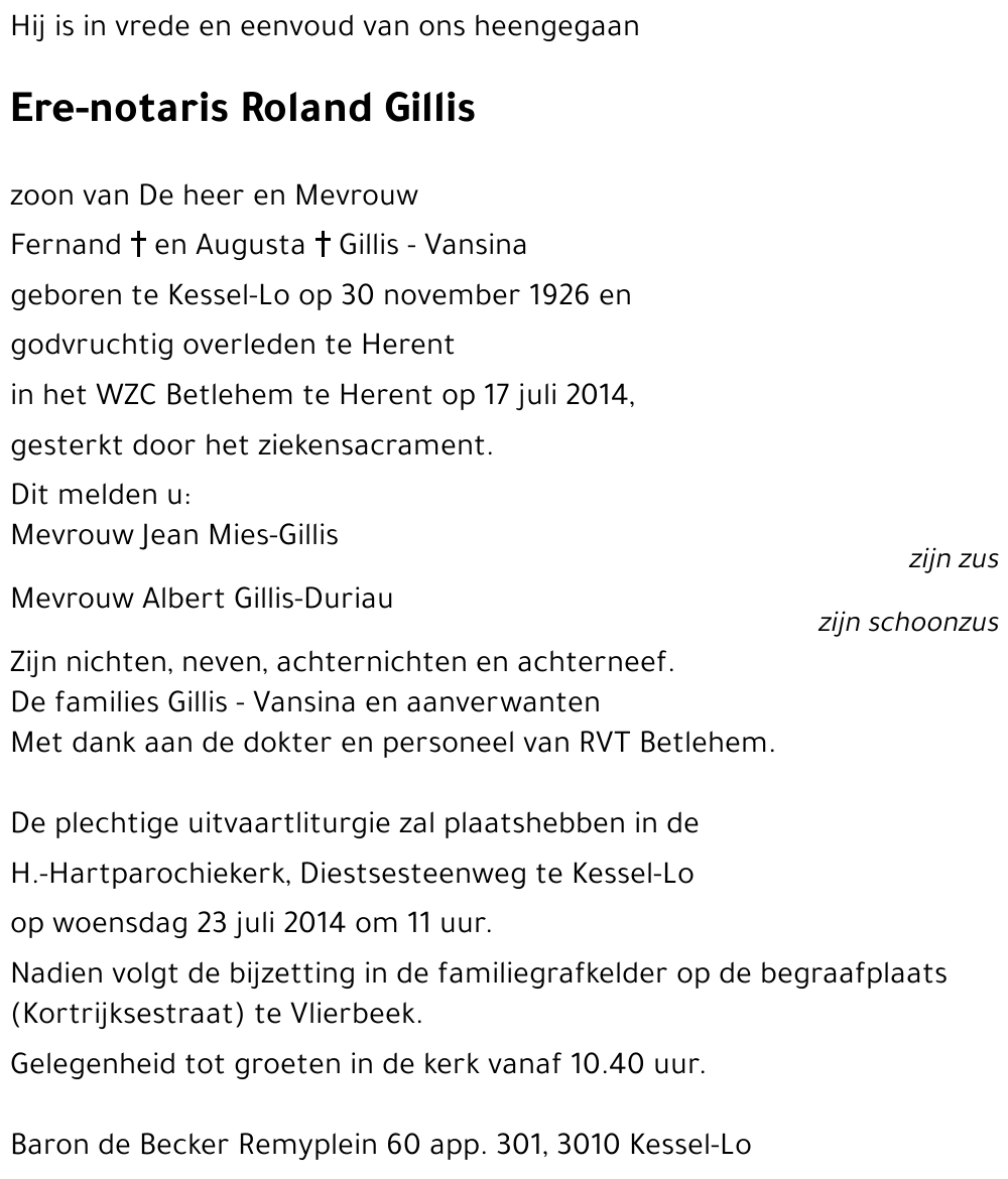 Roland Gillis