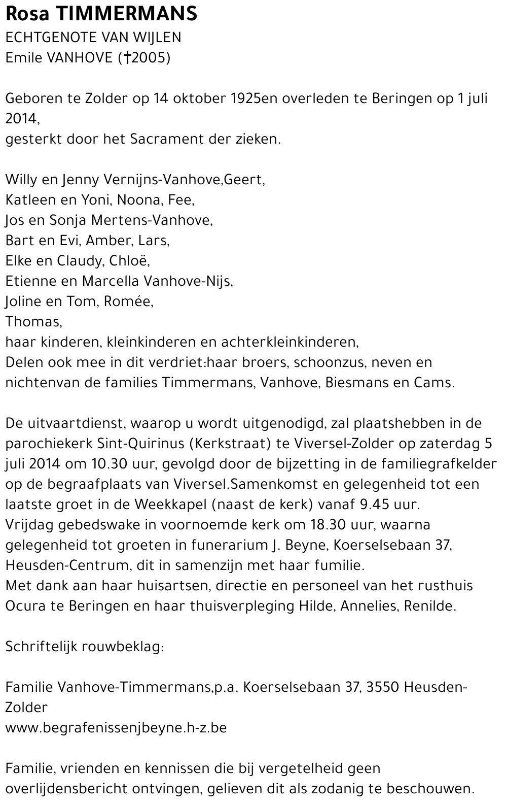 Rosa Timmermans