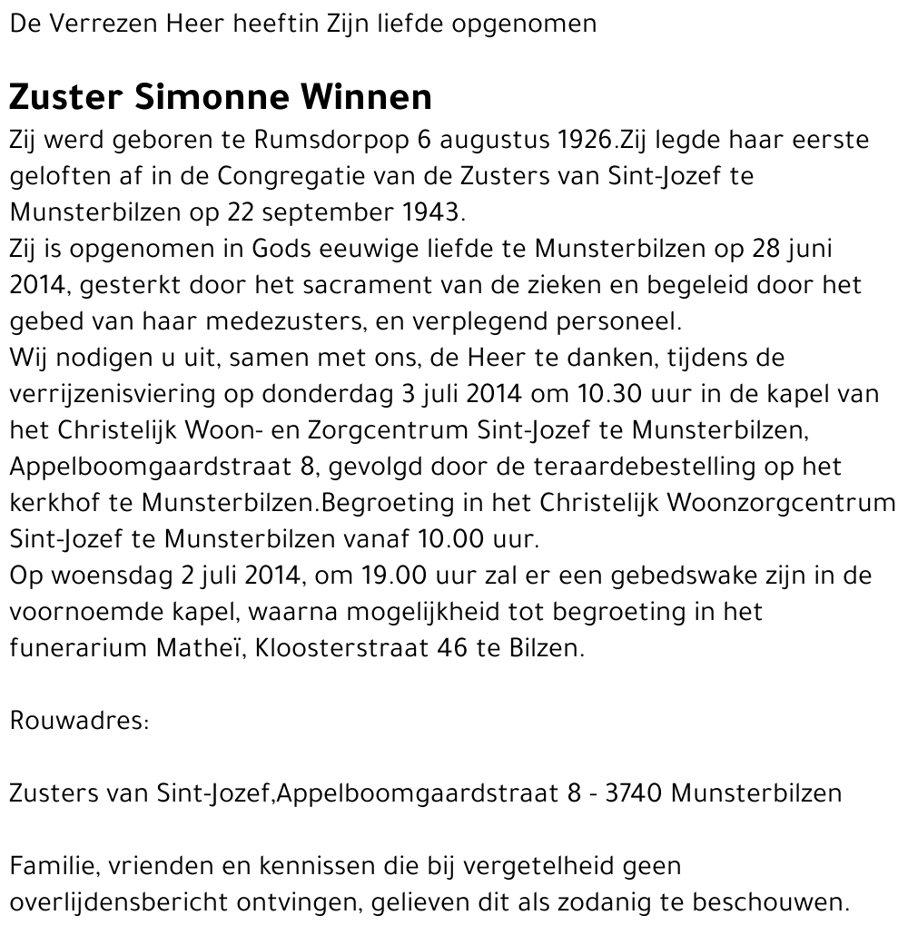 Simonne Winnen