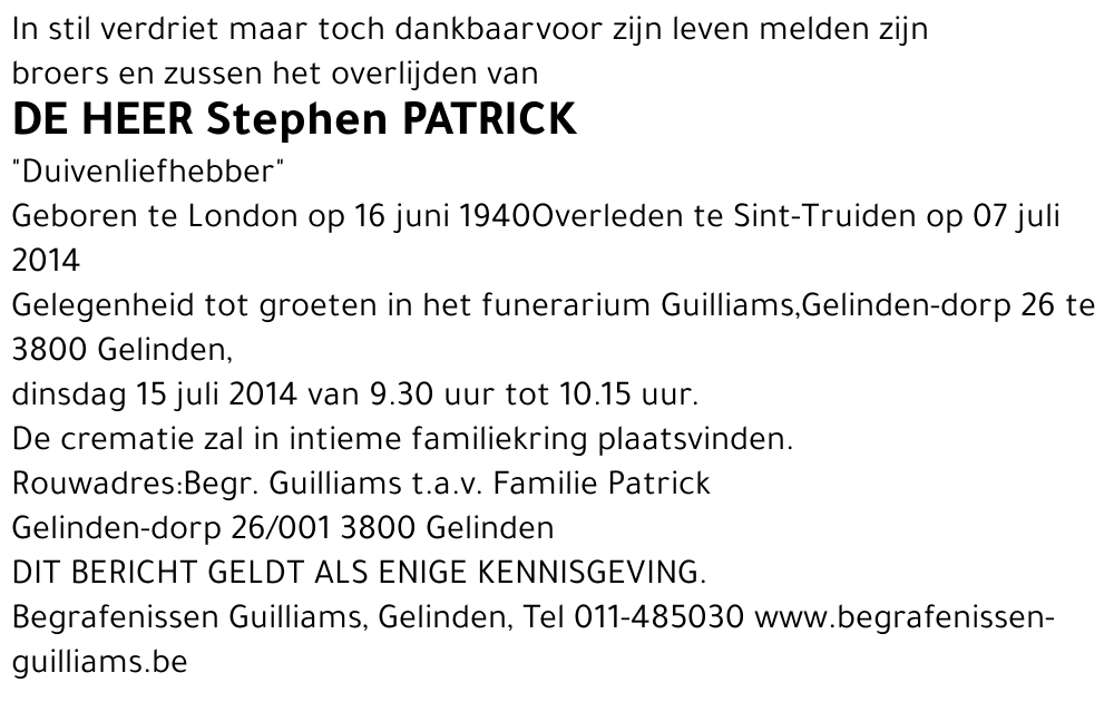 Stephen Patrick