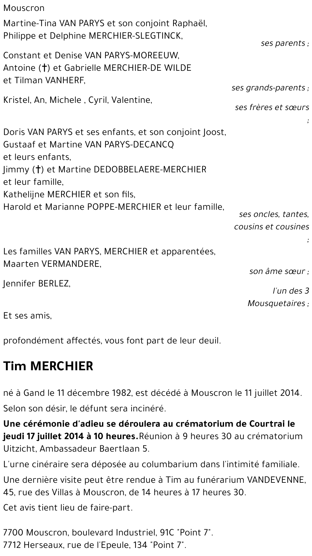 Tim MERCHIER