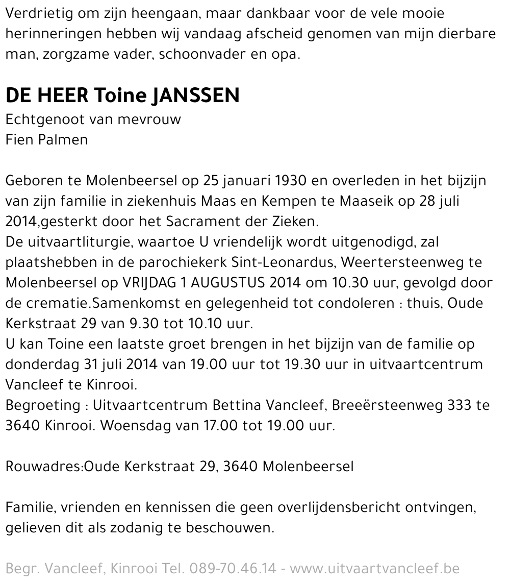 Toine Janssen