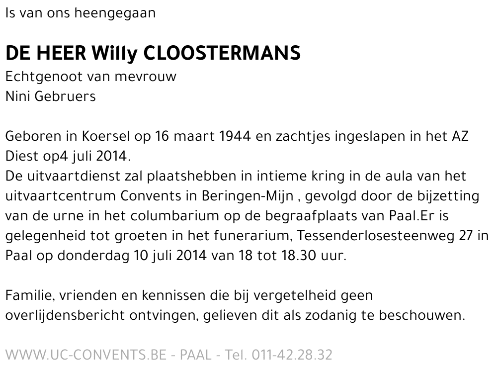 Willy Cloostermans