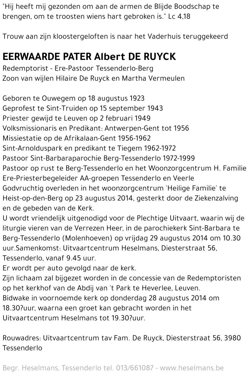 Albert De Ruyck