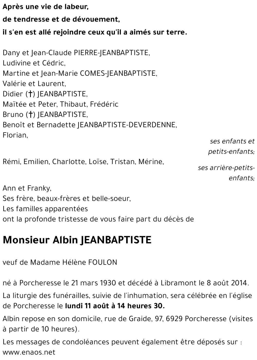Albin JEANBAPTISTE