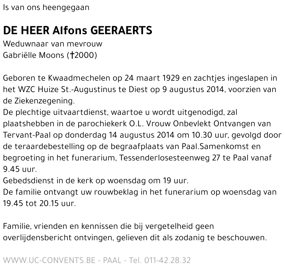 Alfons Geeraerts