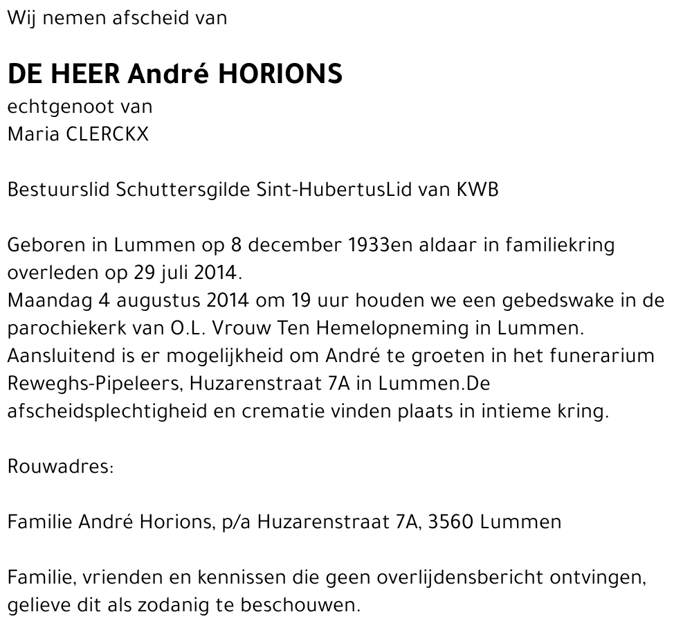 André Horions