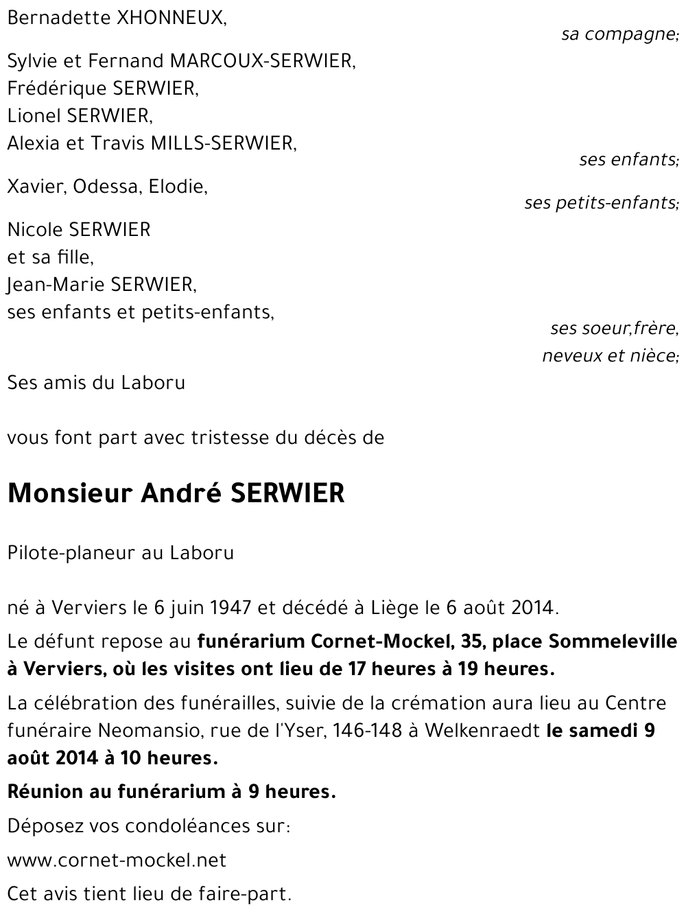 André SERWIER