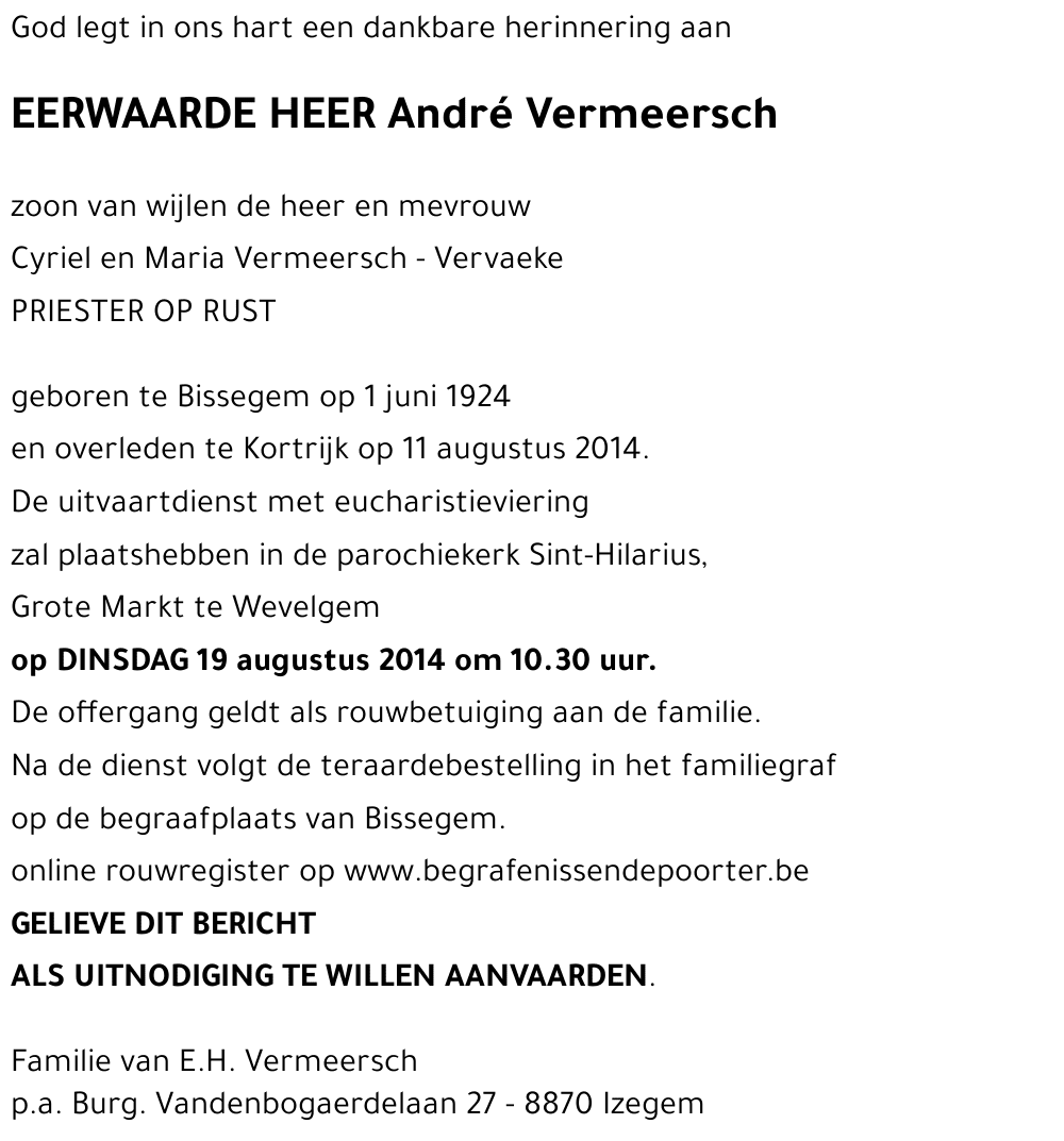 André Vermeersch