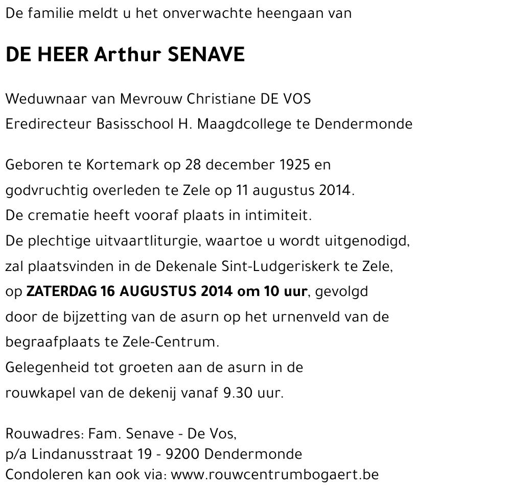 Arthur SENAVE