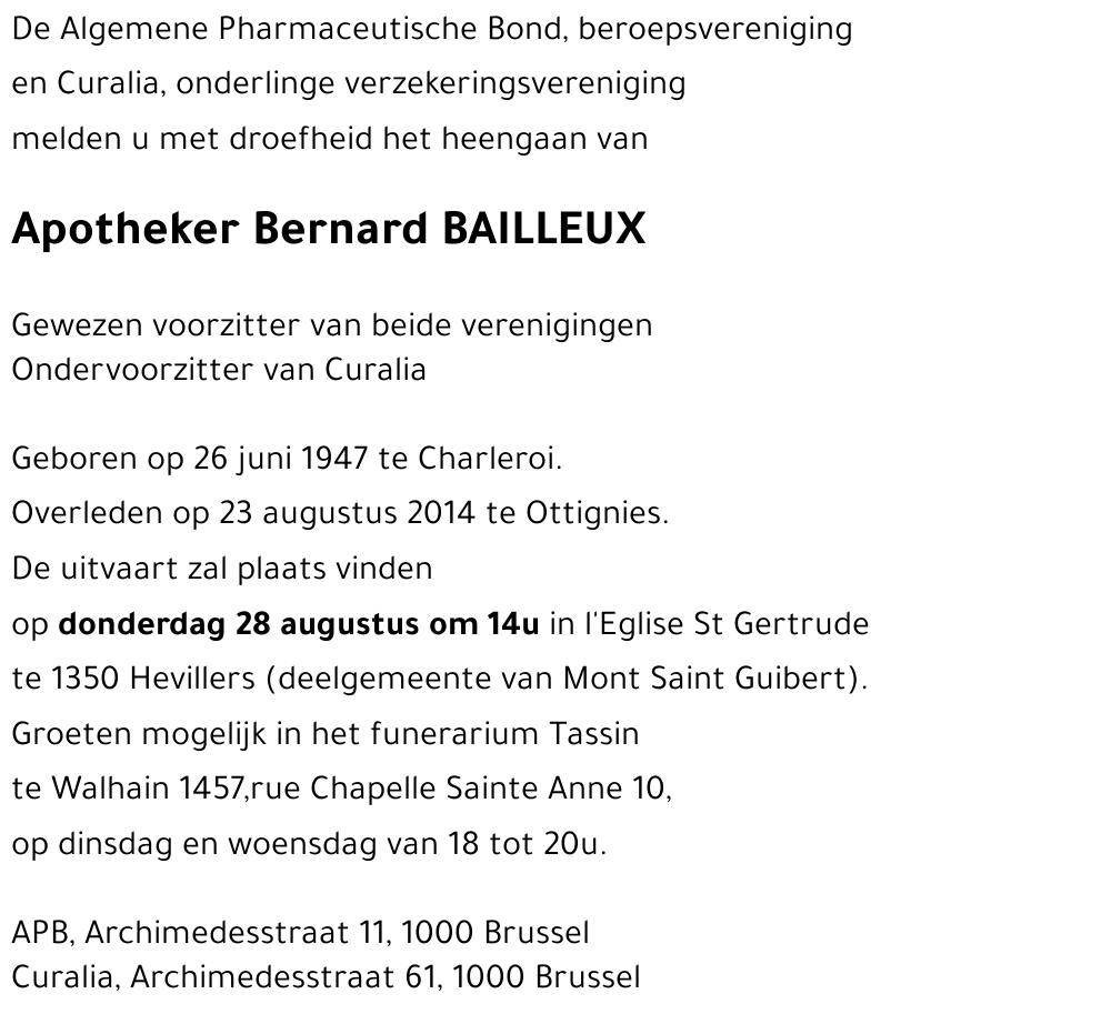 Bernard BAILLEUX