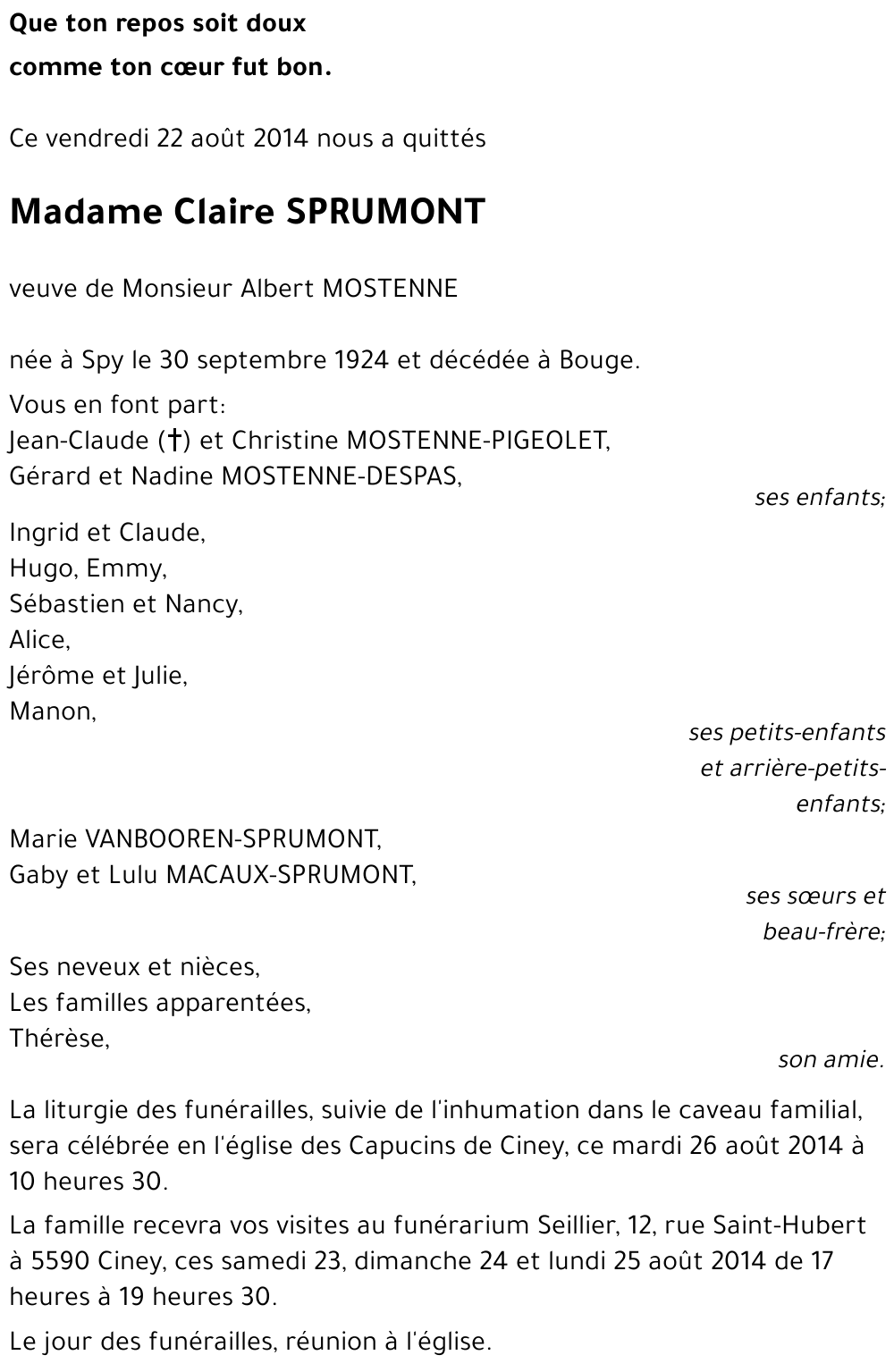 Claire SPRUMONT