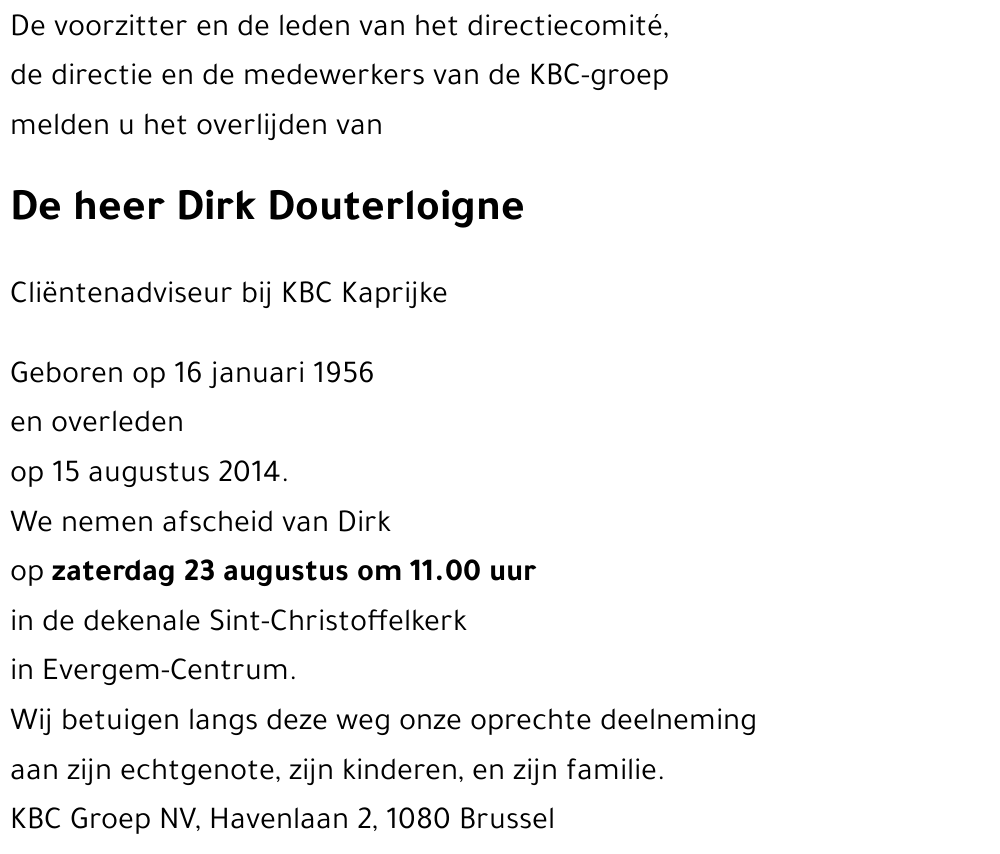 Dirk Douterloigne
