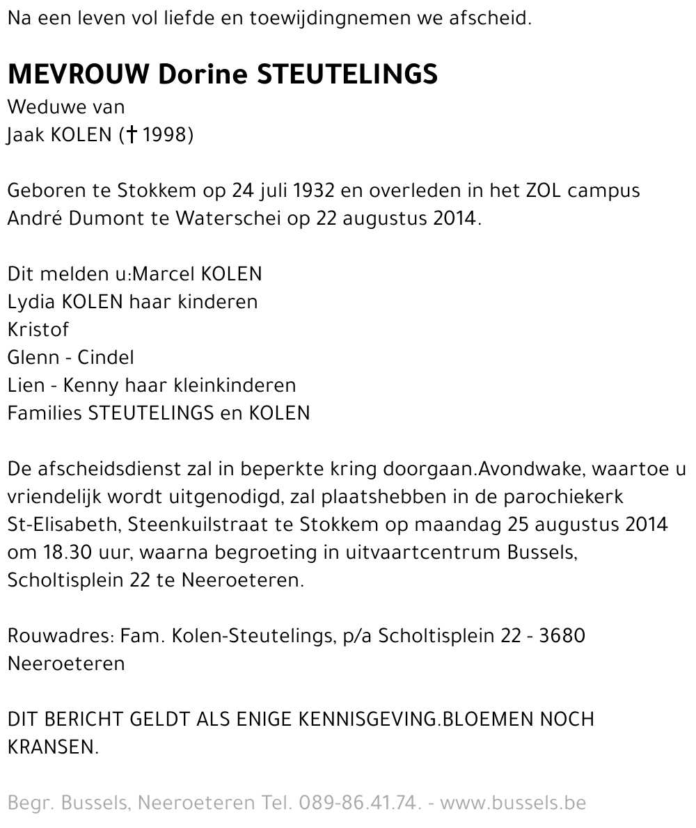 Dorine STEUTELINGS