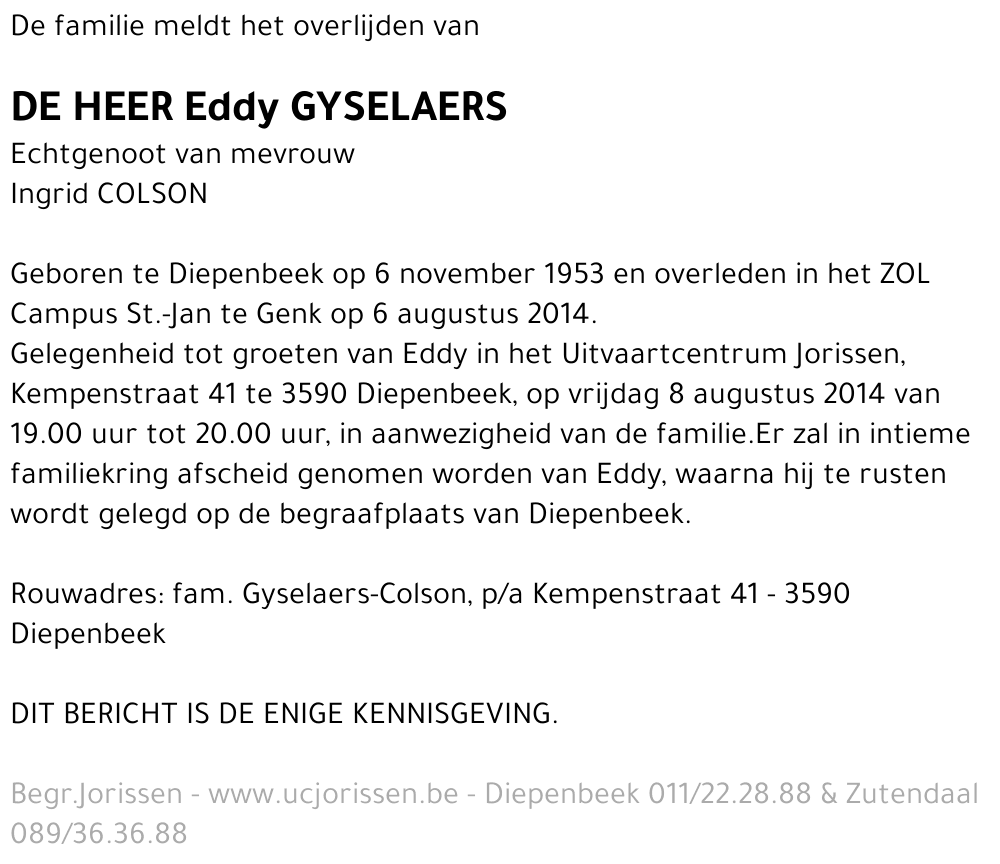 Eddy Gyselaers