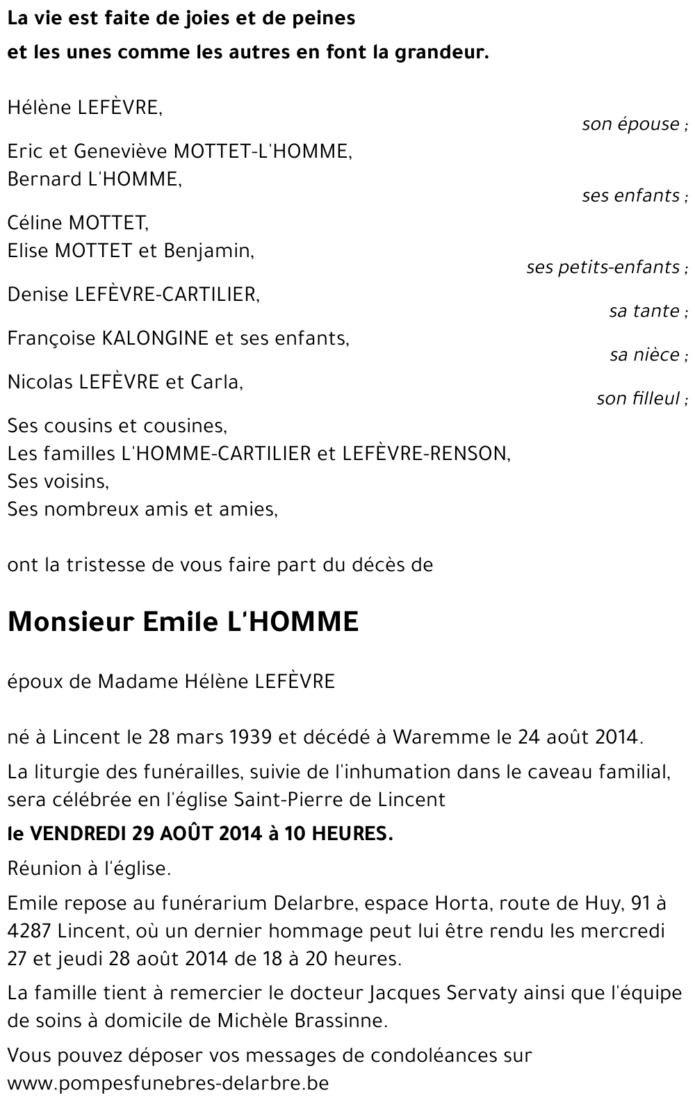 Emile L'HOMME