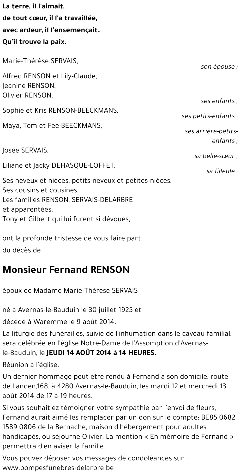 Fernand RENSON