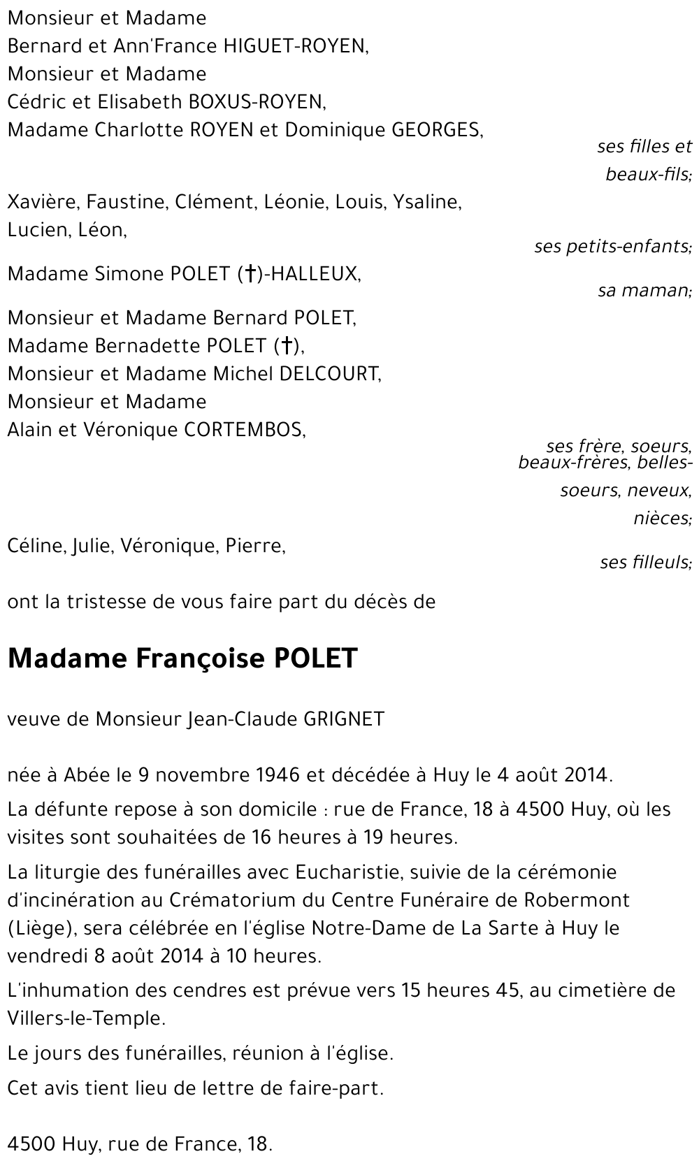 Françoise POLET