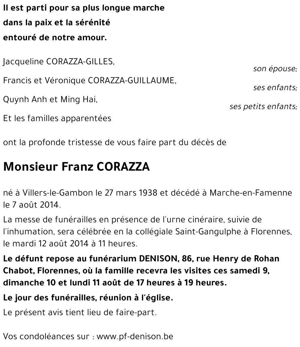 Franz CORAZZA