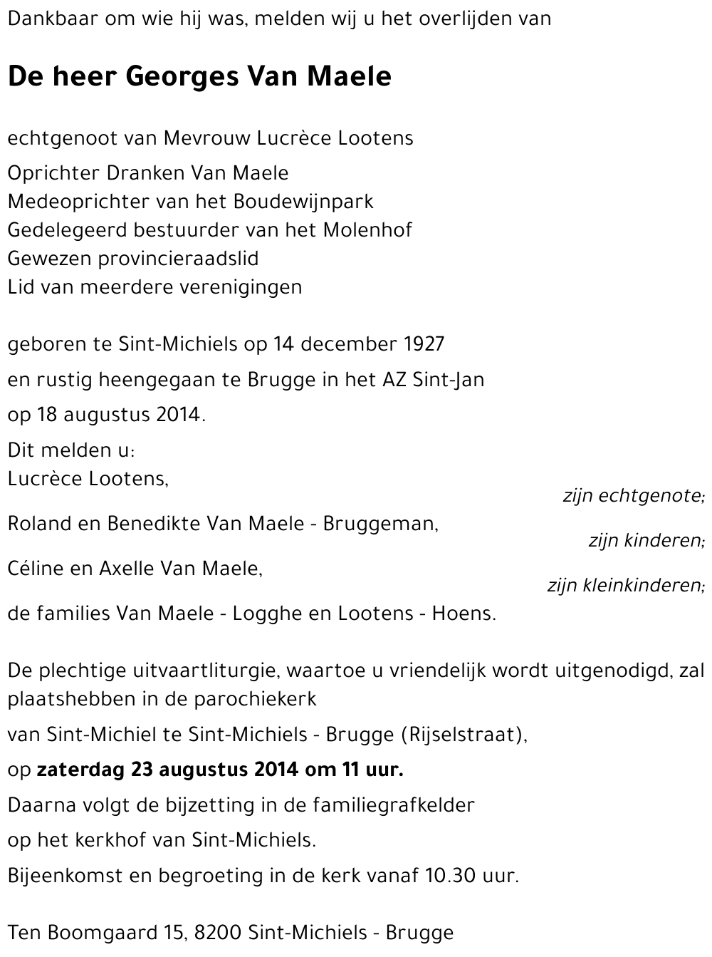 Georges Van Maele