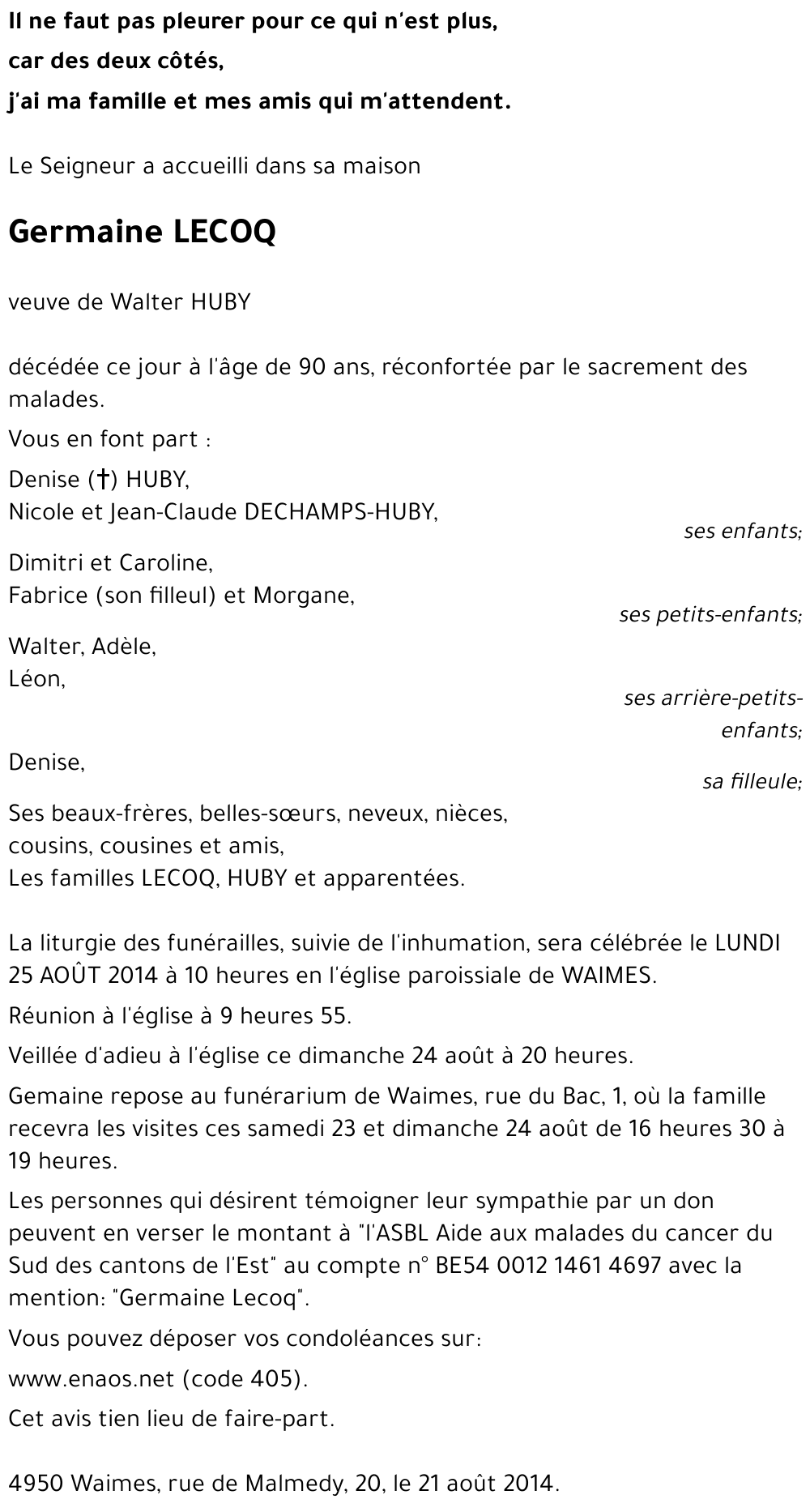 Germaine LECOQ