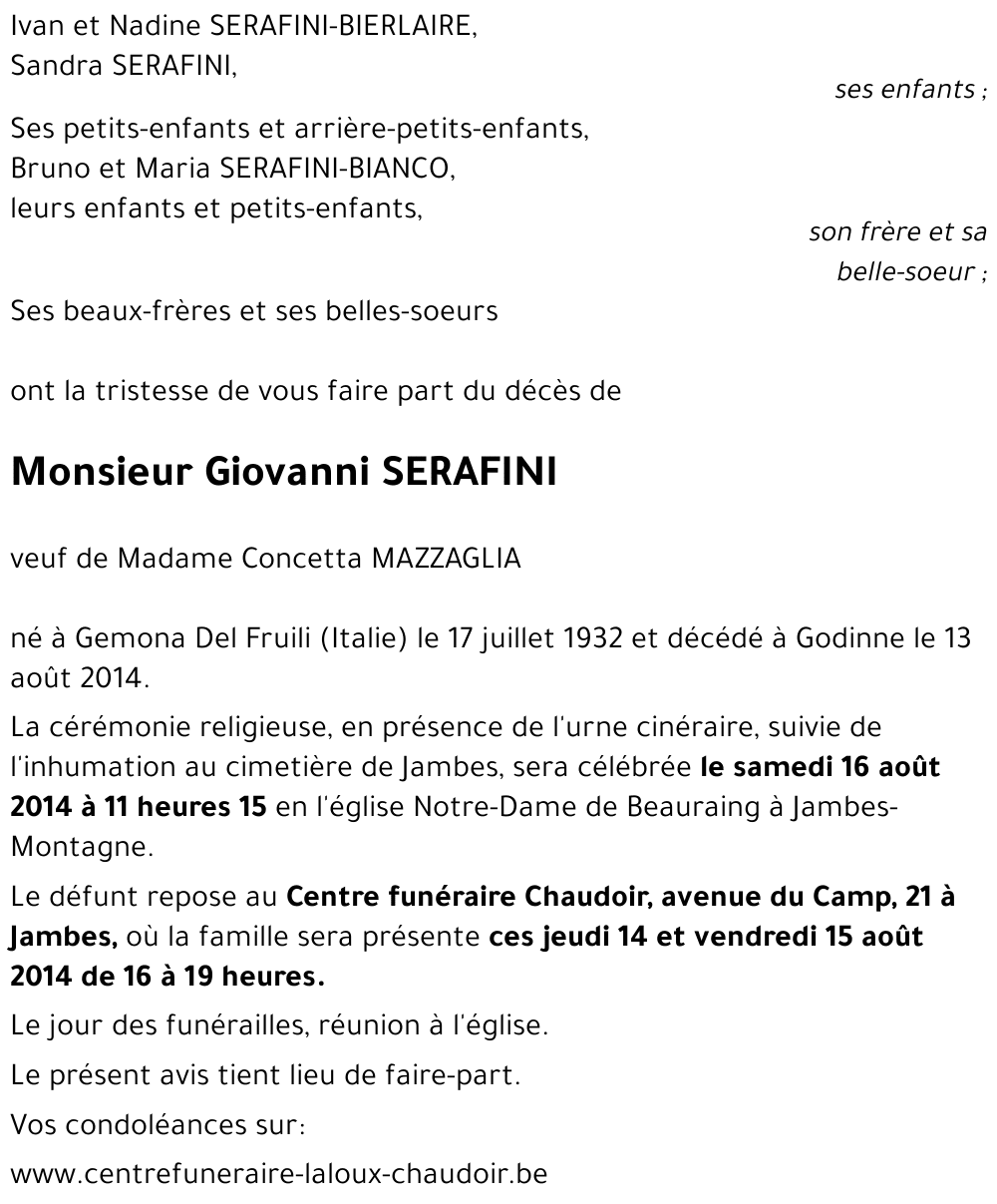 Giovanni SERAFINI