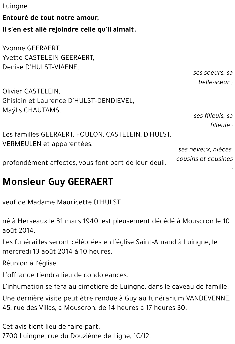 Guy GEERAERT
