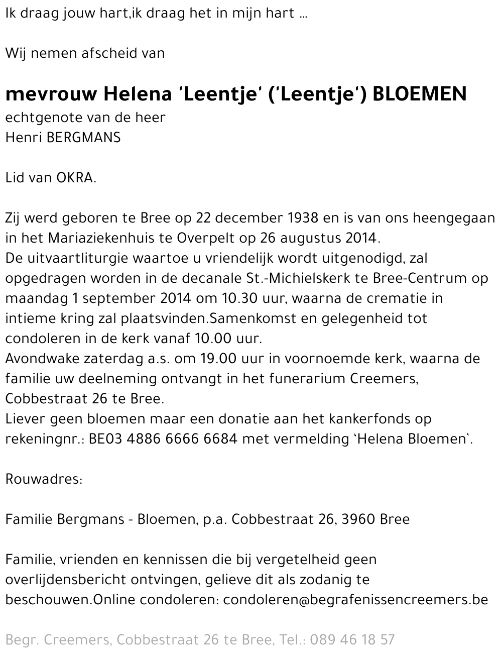 Helena Bloemen