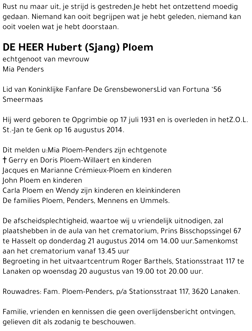 Hubert (Sjang) Ploem