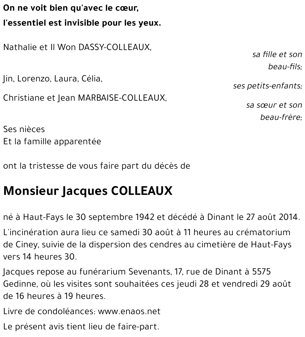 Jacques COLLEAUX