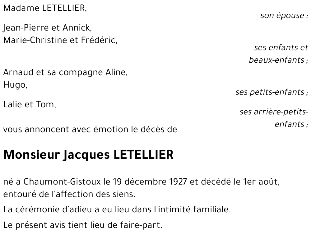 Jacques Letellier