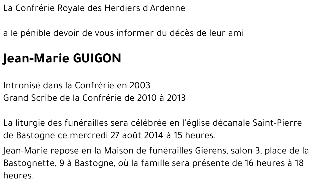 Jean-Marie GUIGON