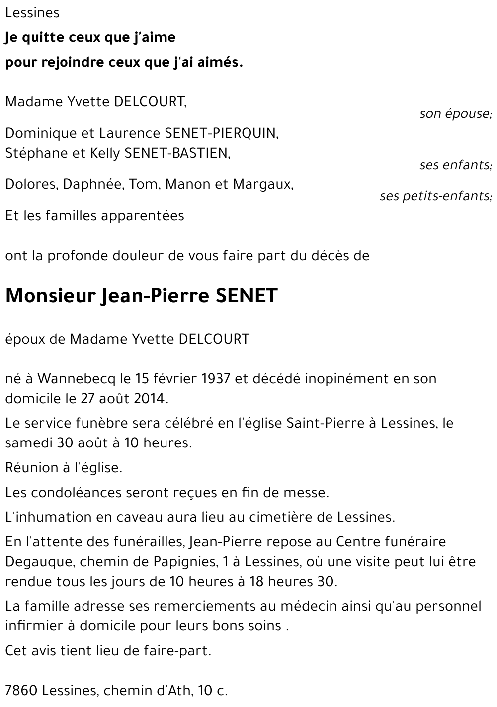 Jean-Pierre SENET