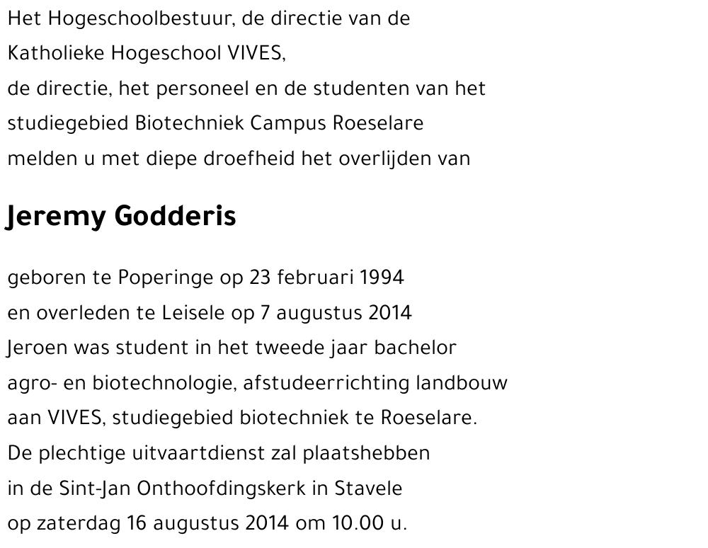 Jeremy Godderis