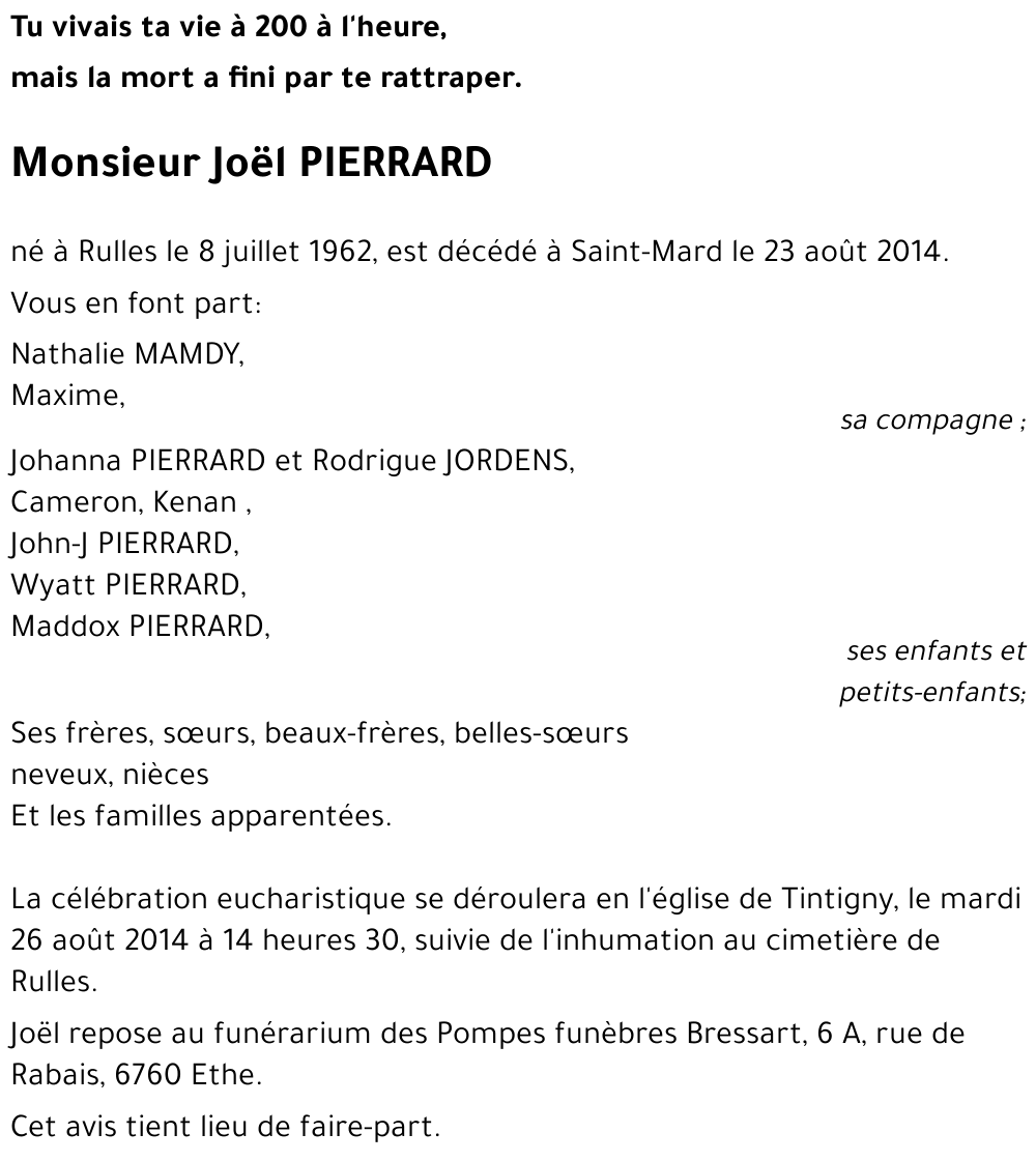 Joël PIERRARD