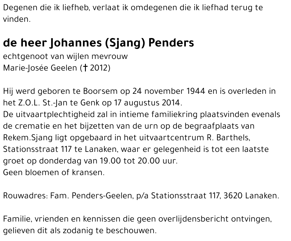 Johannes Penders