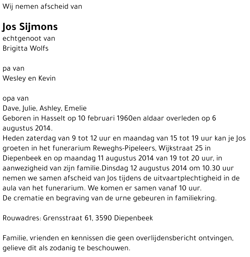 Jos Sijmons