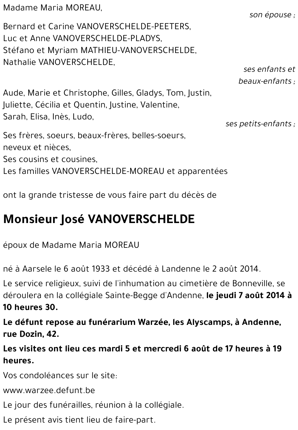 José VANOVERSCHELDE