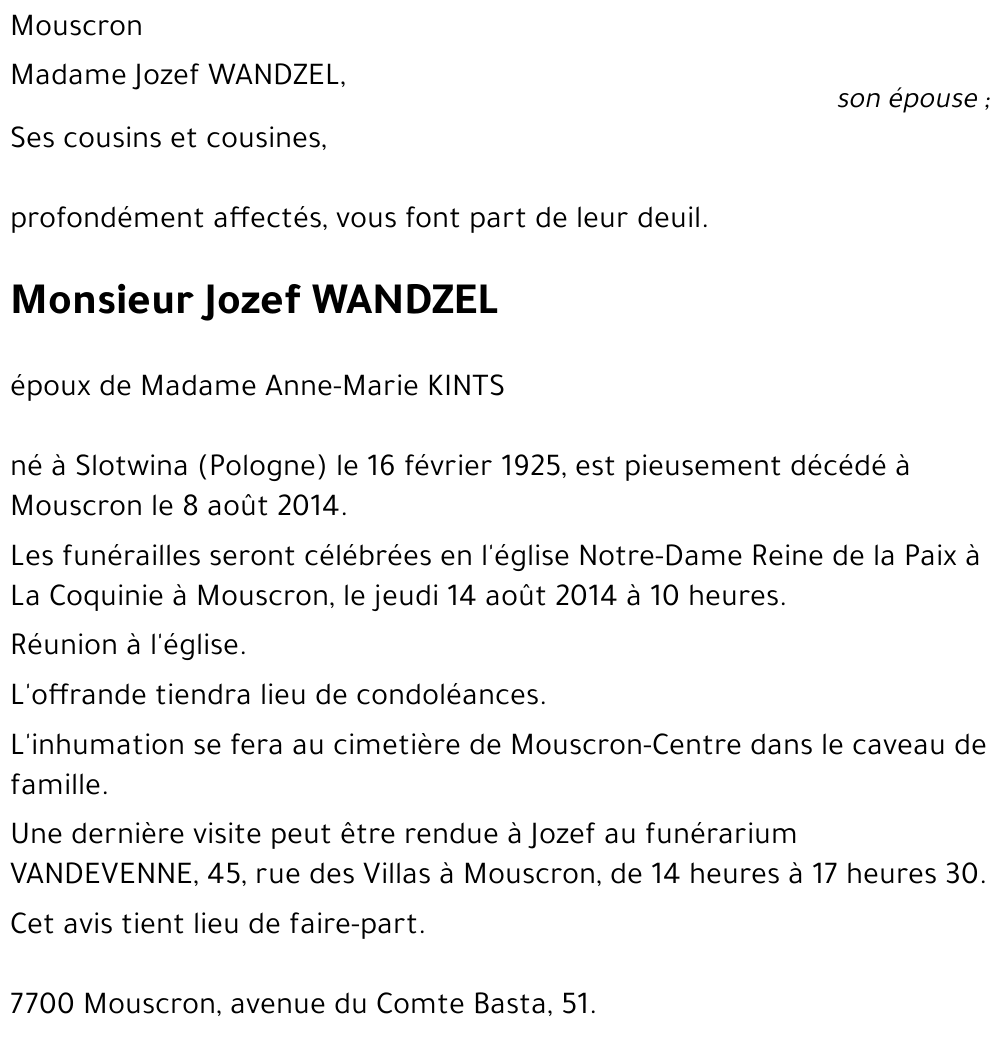 Jozef WANDZEL