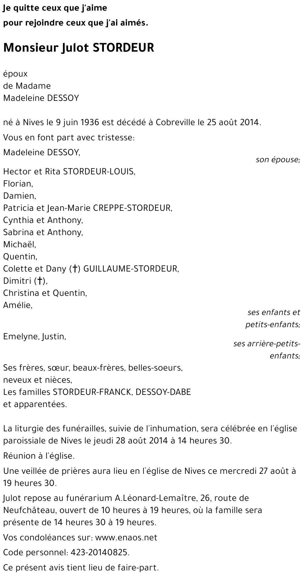 Julot STORDEUR