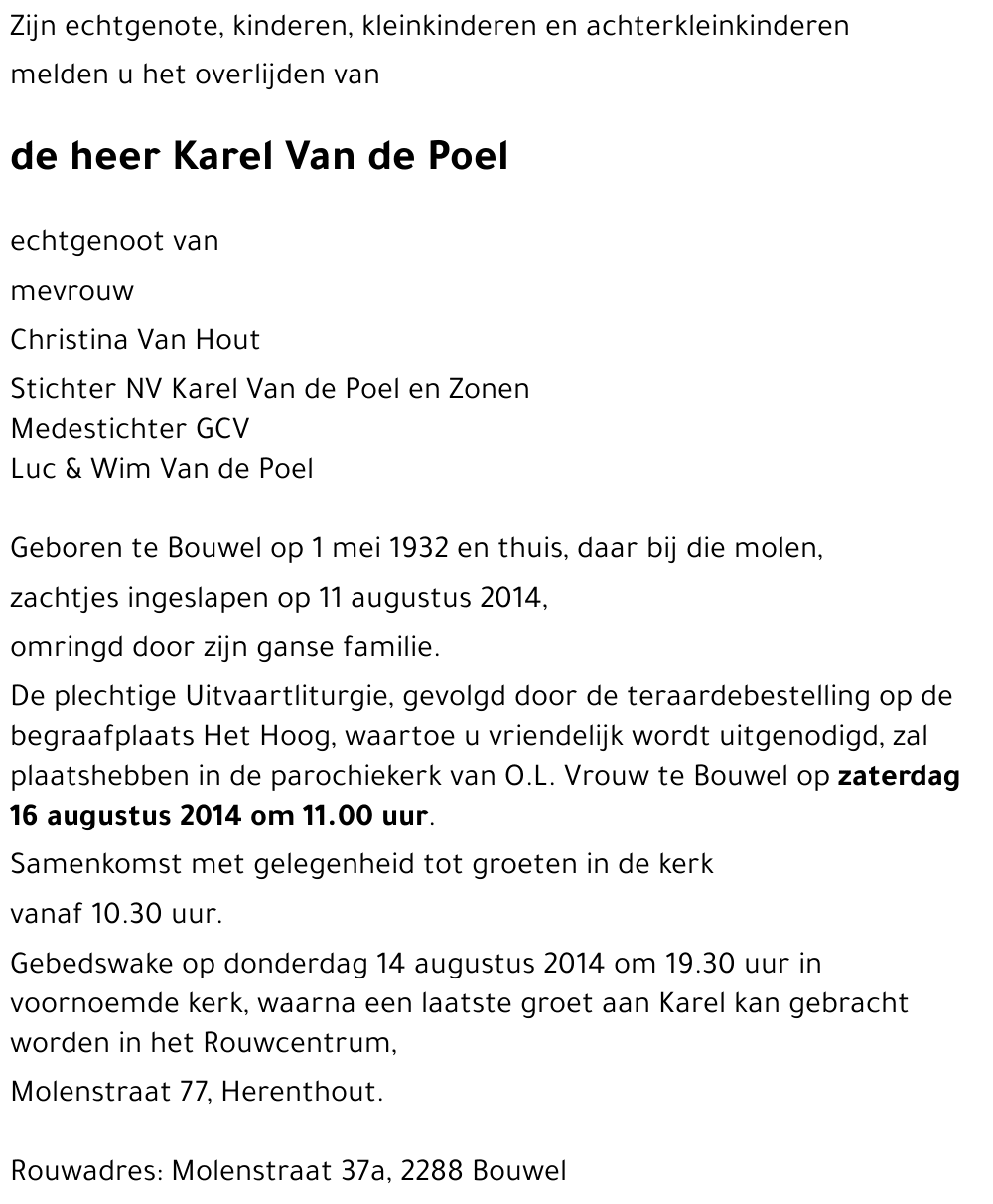 Karel Van de Poel