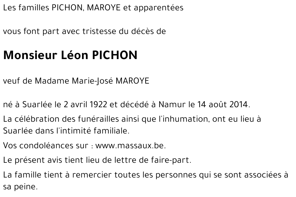 Léon PICHON