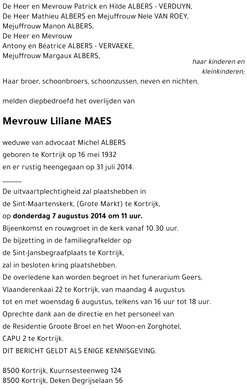 Liliane MAES